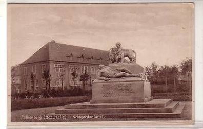 42152 Ak Falkenberg Bez. Halle Kriegerdenkmal um 1930