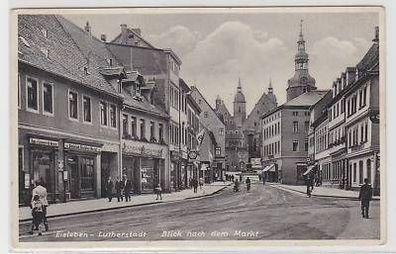 42118 Ak Lutherstadt Eisleben Blick nach dem Markt 1932