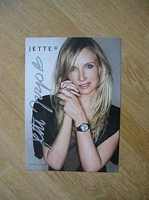 Sexy Designerin Jette Joop - handsigniertes Autogramm!!