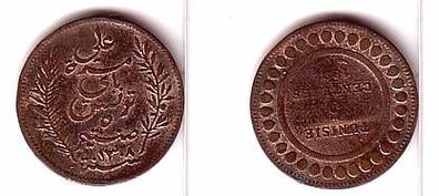 5 Centimes Kupfer Münze Tunesien 1891