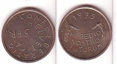 5 Franken Münze Schweiz Europäisches Denkmalschutzjahr