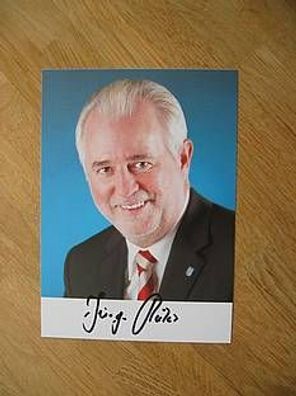 Thüringen Minister Jürgen Reinholz - hands. Autogramm!!