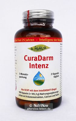 Dr. Hittich CuraDarm Intenz, 1/2/4x 180 Kaps., Cura Darm, 13 ayurv. Kräuter