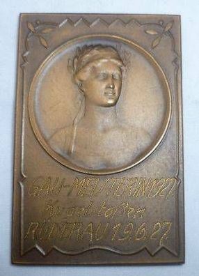 Bronze Medaille Röderau Gaumeisterin Kugelstoßen 1927