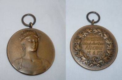 Bronze Medaille Röderau Gaumeisterin Weitwurf 1927
