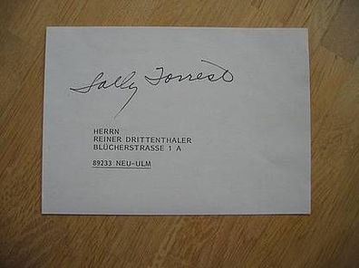 Hollywood Schauspielerin Sally Forrest hands. Autogramm