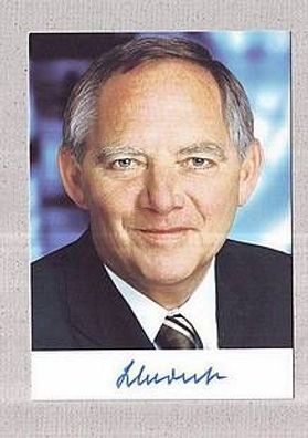 Ex-Bundesminister Schäuble - persönlich signiert