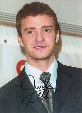 Original Autogramm JUSTIN Timberlake auf HGF