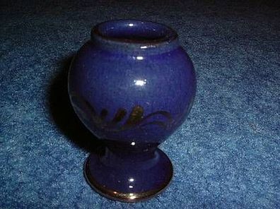 tolle Vase-seltene Form-blau / gold