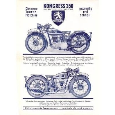 Farb-Poster Triumph Kongress 350