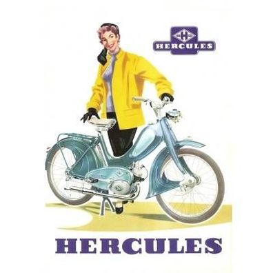 Farb-Poster Hercules 216 Moped