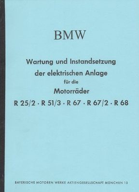 Wartung und Instandsetzung der elektrischen Anlage BMW Motorräder