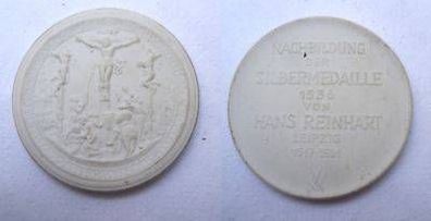 Meissner Porzellan Medaille Leipzig Hans Reinhart