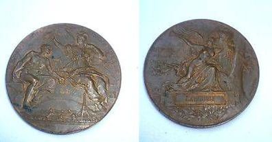 große Bronze Medaille Weltausstellung Paris 1889