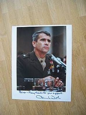 Lieutenant Colonel Oliver North - handsign. Autogramm!!