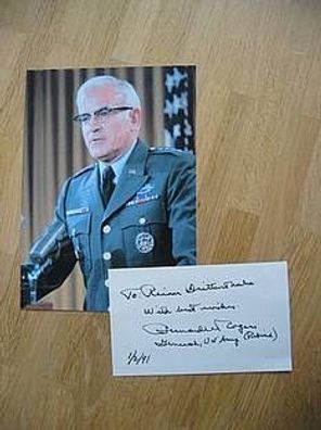 General Bernard W. Rogers - handsigniertes Autogramm!!!