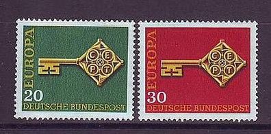 Bund 1968 559 - 560 Europa postfrisch
