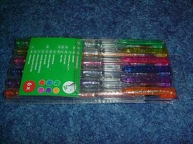 6 Gelschreiber in verschiedenen Farben