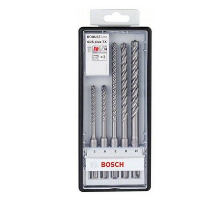 Bosch Robust Line Hammerbohrer Set 5 tlg 5 6 6 8 10 mm SDS plus 7X 2608576199