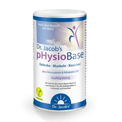Dr. Jacob´s pHysioBase 300 g plus Glucosamin&Mineralstoffe, fruchtig-beerig
