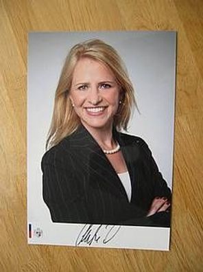 Liechtenstein Ministerin Dr. Aurelia Frick - handsigniertes Autogramm!!!
