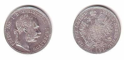 1 Gulden Silber Münze Österreich 1890