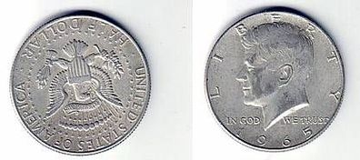 1/2 Dollar Silber Münze USA Kenedy 1965