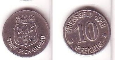 10 Pfennig Münze Notgeld Stadt Ober Glogau 1918