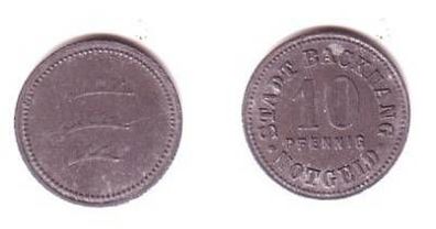 10 Pfennig Münze Notgeld Stadt Backnang um 1918