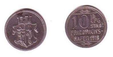 10 Pfennig Münze Notgeld Stadt Friedrichshafen 1918
