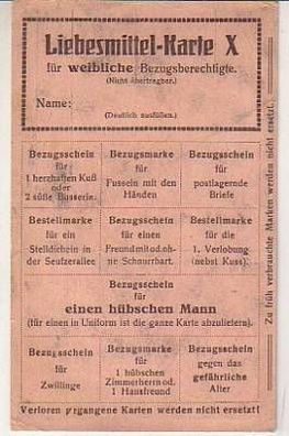 42430 Humor Ak Liebesmittel Karte um 1910