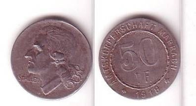 10 Pfennig Münze Notgeld Amtskörperschaft Marbach 1918
