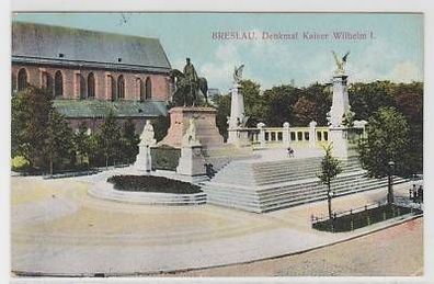 29159 Feldpost Ak Breslau Denkmal Kaiser Wilhelm I,1914