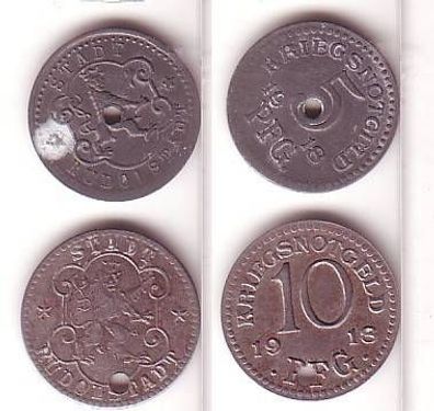 5 und 10 Pfennig Münzen Notgeld Rudolstadt 1918