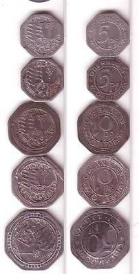 5 Stück 5 bis 50 Pfennig Münzen Notgeld Oberndorf 1918
