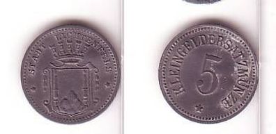 5 Pfennig Zinkmünze Notgeld Stadt Lichtenfels um 1917