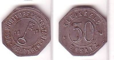 50 Pfennig Münze Notgeld Oberamtsstadt Oehringen 1917