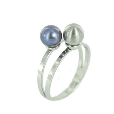 Skagen Damen Ring silber Perlen JRSB020 S8 Gr. 57 (18,1) NEU