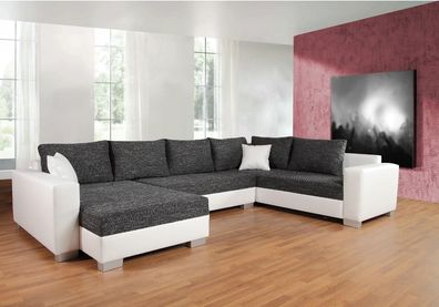 Couch Couchgarnitur Sofa Garnitur Schlafsofa PUEBLA mit Schlaffunktion U Form