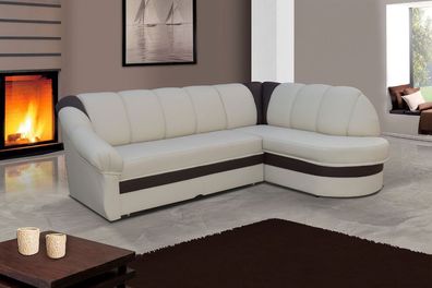Sofa Couchgarnitur BENAMO Couch Federkern Polesterecke mit Schlaffunktion