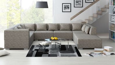 Wohnlandschaft Supermax 8 Teile Sofa Garnitur Couch Couchgarnitur Polsterecke