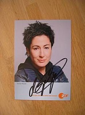 ZDF Fernsehmoderatorin Dunja Hayali - handsigniertes Autogramm!!!