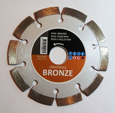 Hitachi BRONZE - Universal Diamantscheibe Ø 125 X 22,2 mm