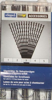 60 x Scheppach Sägeblätter passend für ATIKA DKV 400 & DK 400 Dekupiersäge Säge