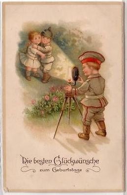 27069 Humor Ak Kinder als Soldaten in Uniform um 1915