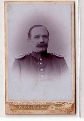 seltenes Kabinettfoto Offizier Eibenstock um 1910