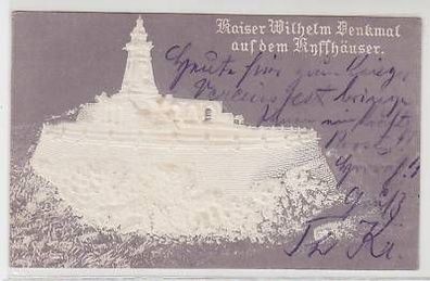 42565 Präge Ak Kyffhäuser Kaiser Wilhelm Denkmal 1907