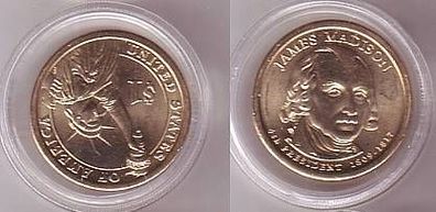 1 Dollar Sonder Münze USA James Madison 2007