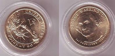 1 Dollar Sonder Münze USA George Washington 2007