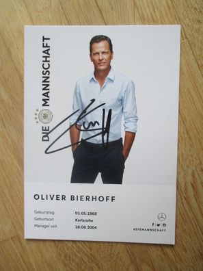 DFB Nationalmannschaft Weltmeister Manager Oliver Bierhoff handsigniertes Autogramm!!